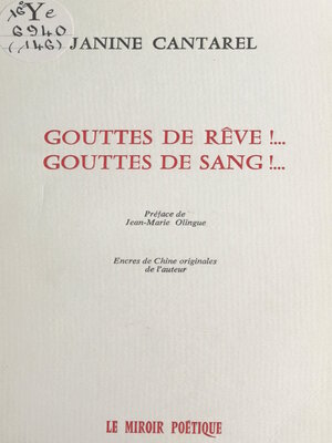 cover image of Gouttes de rêve !... Gouttes de sang !...